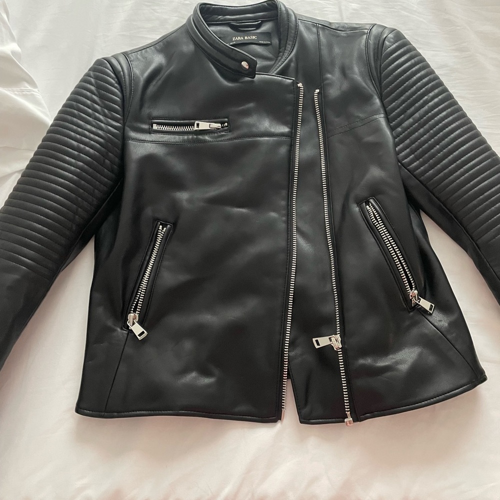 Faux Leather Biker Jacket